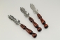 Preview: Grillmesser, Schaschlikmesser, Messer Holzgriff aus lackierter Buche mit Niete